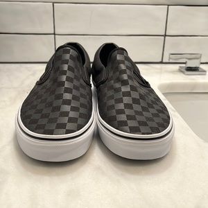 COPY - Black checkered vans